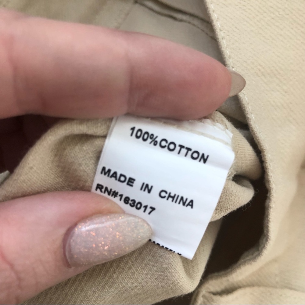 Princess Polly Carter Beige High Rise Straight Leg Pants 4 - Picture 10 of 10